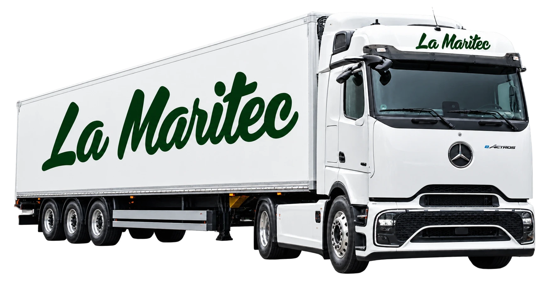Camion electric La Maritec cu semiremorcă